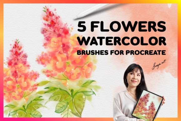 Download Procreate Watercolor Flowers - Procreate watercolor flowers Collection