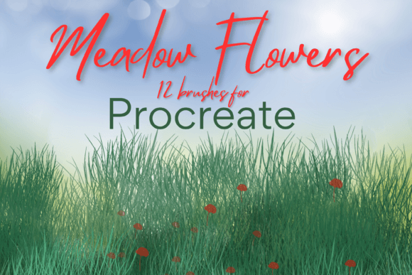 Download Procreate Meadow Flower Brushes X 12 - Flower brushes Collection