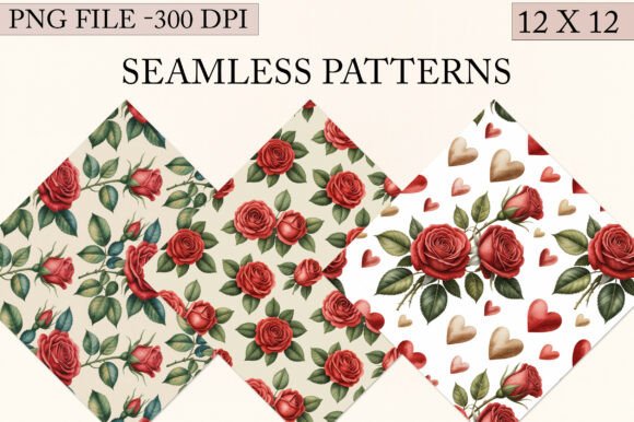Download Watercolor Roses Seamless Pattern - Premium Resources