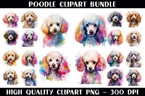 Download Poodle Clipart Bundle - Poodle Collection