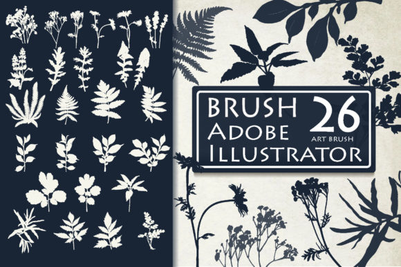 Download Leaf and Flower Brushes for Ai - Flower brushes Collection