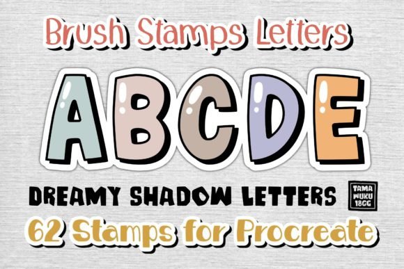 Download Dreamy Shadow Letters‪ | Brush Stamp‬ - Letters Collection