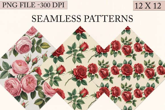 Download Watercolor Roses Seamless Pattern - Premium Resources